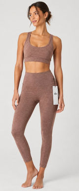 NWT Alo Yoga Alosoft Center Stage Sports Bra Pink Quartz XXS Photo 0