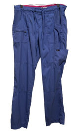 Koi Lite Womens Scrub Pants M Blue‎ Utility Cargo Medical Workwear Straight Leg Photo 0