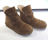 Bearpaw Zora Hickory Suede Ankle Boots Brown Wool Lining 2131W-20RA Womens 9 Photo 0
