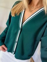 NWT Abercrombie & Fitch YPB Active Cardigan Sweater Green Women's Size: S Photo 0