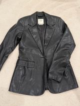 Abercrombie Leather Blazer Photo 0