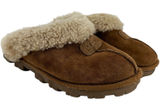 Ugg Coquette Slippers Slip On Sheepskin Shearling Lined Chestnut Tan 7 Photo 0