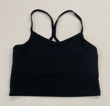 Everyday Yoga Black Strappy Sports Bra/Crop Tank – Medium Activewear Top Photo 0