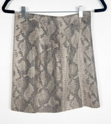 Zara Faux Leather Snake Skin Mini‎ Skirt Sz XS Photo 0