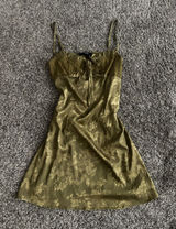 Cider Green Lace Dress Photo 0