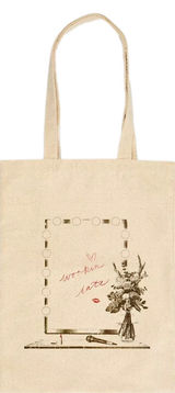 Hot Topic Sabrina Carpenter “Mirror / Workin’ Late” Canvas Tote Bag – Cream Photo 0
