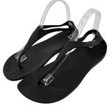Crocs Sexi Flip Sandal Slip On Black Women 9 Slingback Thong Casual Barefoot Photo 0