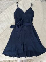 Amazon Navy Blue Homecoming Dress Photo 0
