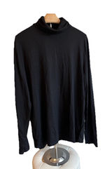 AG Adriano Goldschmied‎ Women Turtleneck Shirt Top M Long Sleeve Black NWOT Photo 0