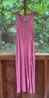 Free People Beach Pink Side Cutout Maxi Dress Sleeveless Size S Photo 0