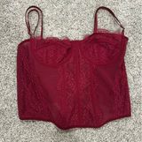 Corset top Red Size L Photo 0