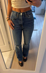 RE/DONE High-Rise ripped Jeans Photo 0