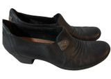 Cobb Hill New Balance Black Leather Ruched Slip On Low Heel‎ Pumps Shoes 10N Photo 0