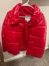 Red puffer jacket  Photo 0