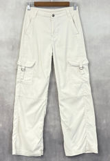 American Eagle Cargo Pants Women 000 Short Baggy Wide‎ Leg Minimal Indie Skater Photo 0