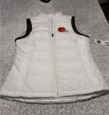 NFL Cleveland Browns Womens White Puffer Vest NFL‎ Team Apparel Size M NWT Photo 0