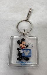 Vintage‎ Disney Channel Mickey Mouse Tuxedo Acrylic Keychain Hong Kong Retro 90s Photo 0