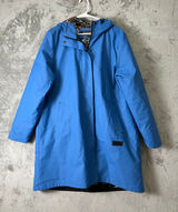 Pendleton Victoria Rain Slicker Women’s Blue Hooded Southwestern Lined Coat XXL Photo 0