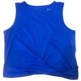 Lilly Pulitzer Luxletic Tank Top Women M Blue Excellence Twist Hem Photo 0