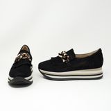 NEW Softwaves Cadie Suede Leather Perforated Tortoise Shell Chain Platform Shoes Photo 0