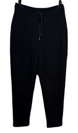SPANX AirEssentials Womens Tapered Jogger Pants Size M Black Drawstring‎ Pockets Photo 0