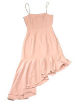 Superdown Malaya Asymmetric Ruffle Dress Baby Pink Coquette Spring Size XS‎ Photo 0