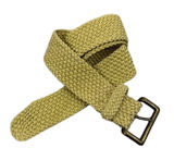 Lauren Ralph Lauren Belt Womens OS Gold Woven Braided Brass Buckle Preppy Boho Photo 0