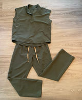 FIGS Green Rafaela Oversize Top Livingston Pant Scrub Set Uniform Small / Medium Photo 0