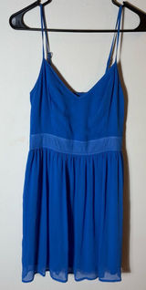 Abercrombie &‎ Fitch Blue Spaghetti Strap Dress Size Medium Photo 0