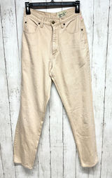 Eddie Bauer‎ Jeans Women 6 Cream Relaxed Straight Cotton 5-Pocket Design Utility Photo 0
