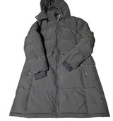 DKNY Womens‎ Long Puffer Parka Jacket Hooded Black Quilted Winter Coat XLarge XL Photo 0