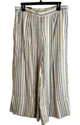 Banana Republic Martin Fit Linen Blend Wide Leg Pants Womens Size Medium NWT Photo 0