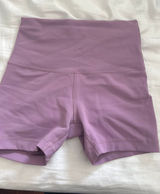 Lululemon 4 inch biker shorts, purple Photo 0