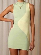 Peppermayo | the palms mini dress neon summer knit dress sleeveless s/m/l Photo 0