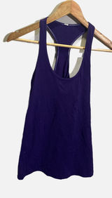 Lululemon Cool Racerback Tank Women Size 4 Purple Athletic Yoga Gym Top Photo 0
