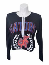 VS Pink NCAA University of Florida Gators Crop Zip Long Sleeve Tee Size Large Photo 0
