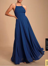 Lulus Mythical Kind of Love Navy Blue Maxi Dress Photo 0