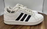 Adidas Grand Court Base Low Top Sneakers Shoes White Black EE7968 Women's 7.5 Photo 0