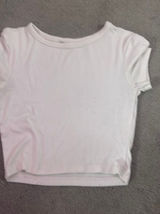 White Zara baby tee Photo 0