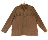 Vintage Stix Baer Fuller Vegan Faux Leather Jacket Brown Women's Large Vinyl‎ Photo 0