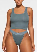 SKIMS Kyanite Cotton Rib Tank S Photo 0