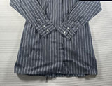 Abercrombie & Fitch Women’s XSP Striped Button Up Shirt Blue Slim Fit Photo 0