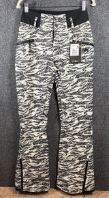BURTON Womens XS Snowboard Snow Pants Marcy High Rise Pant‎ Zebra Camo, NWT $229 Photo 0