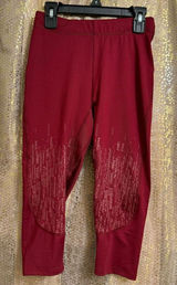 Gymshark Burgundy Claret Cropped Capri Athletic Leggings XS NWOT Photo 0
