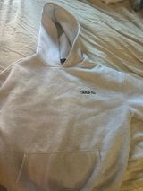 Grey White Fox Hoodie Boutique Oversized Photo 0