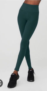 Lululemon Alo yoga High-Waist Alosoft Lounge Leggings midnight green large ribbed waist Photo 0