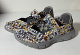 Bernie Mev Size 5 (EU 36) Charm Slate Multicolor Mary Jane Slip-On Woven Flats Photo 0