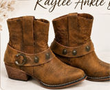 Natural Reflections Kaylee Ankle Boots women’s size 7 U.S. Cognac Brown Photo 0