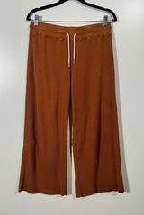 Mate the Label Wide Leg Waffle Pants in Sedona Size Medium Photo 0