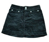 Abercrombie & Fitch Y2K Black Corduroy Mini Skirt Size 2 Mall Goth Indie Grunge Photo 0